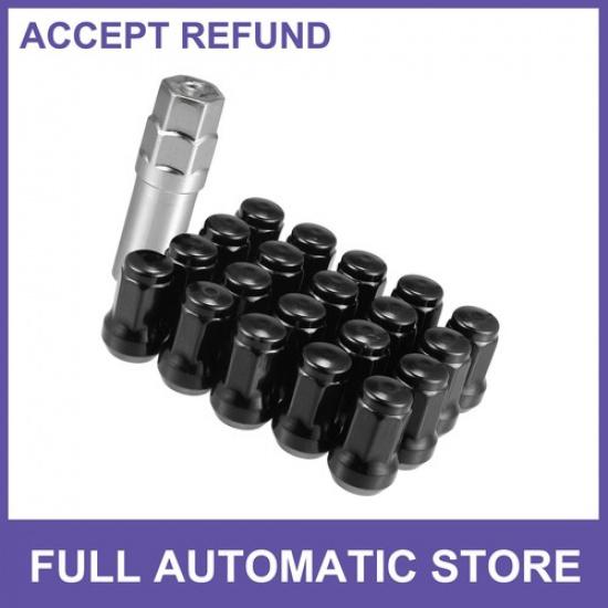 1 Set M12x1.5 Car Heptagon Lug Nut Cone Seat 32mm Screw w/Socket Key Black
1 Set M12x1.5 Car Heptagon Lug Nut Cone Seat 32mm Screw w/Socket Key Black