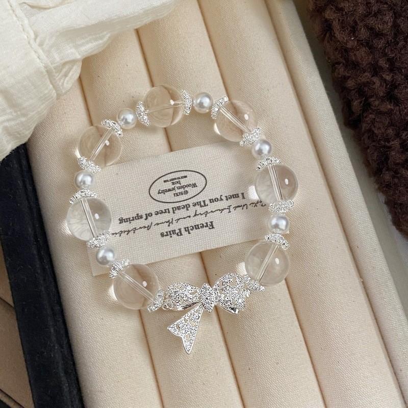 Pink four-leaf clover bracelet, freshwater pearl and natural crystal bracelet, sweet citrine bracelet
Pink four-leaf clover bracelet, freshwater pearl and natural crystal bracelet, sweet citrine bracelet