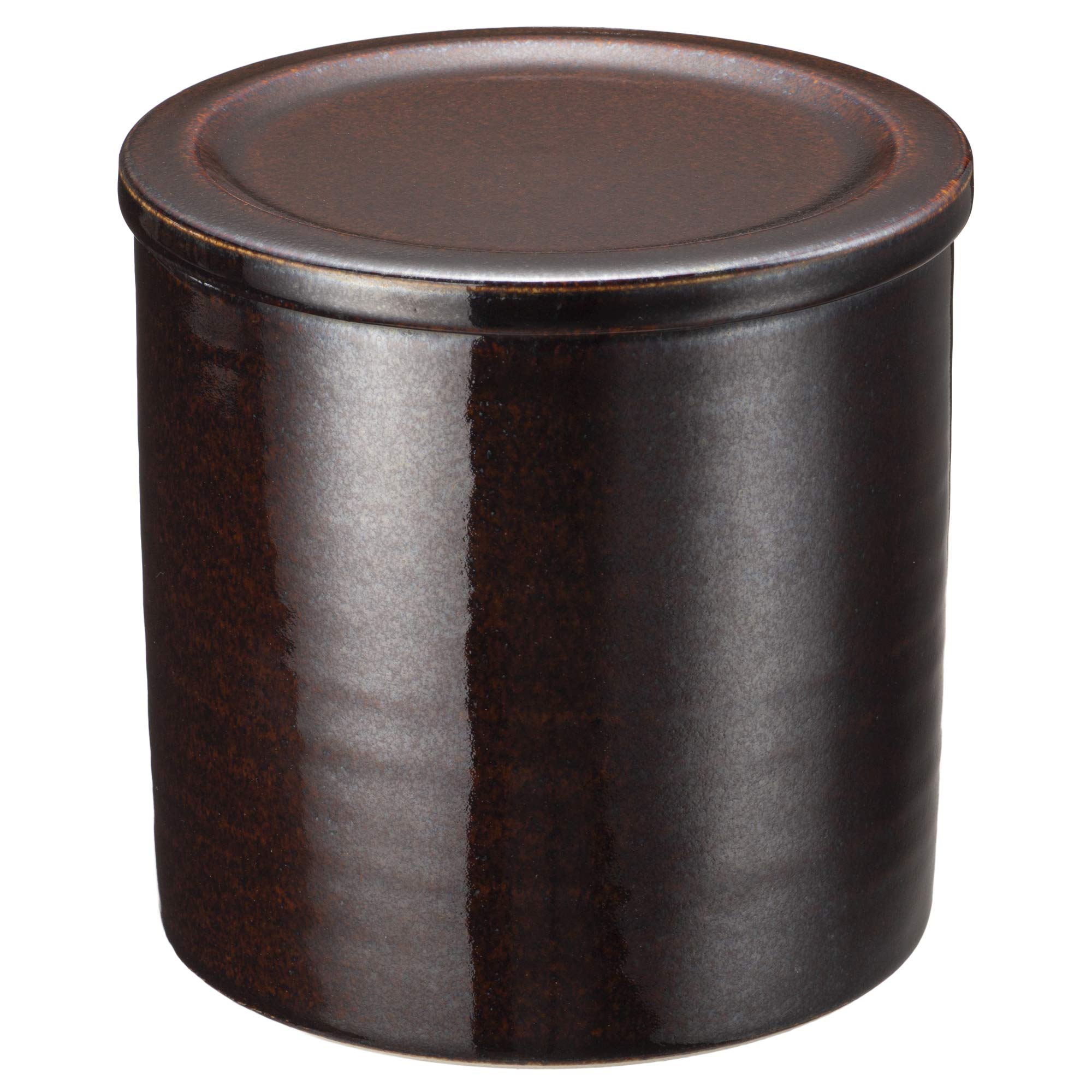 Hase Seitou Hasenen Pickled Vegetable Container with Weight and Recipe 1000ml American Glaze Brown Approx. 13.5cn Approx. ACT-32
Hase Seitou Hasenen Pickled Vegetable Container with Weight and Recipe 1000ml American Glaze Brown Approx. 13.5cn Approx. ACT-32