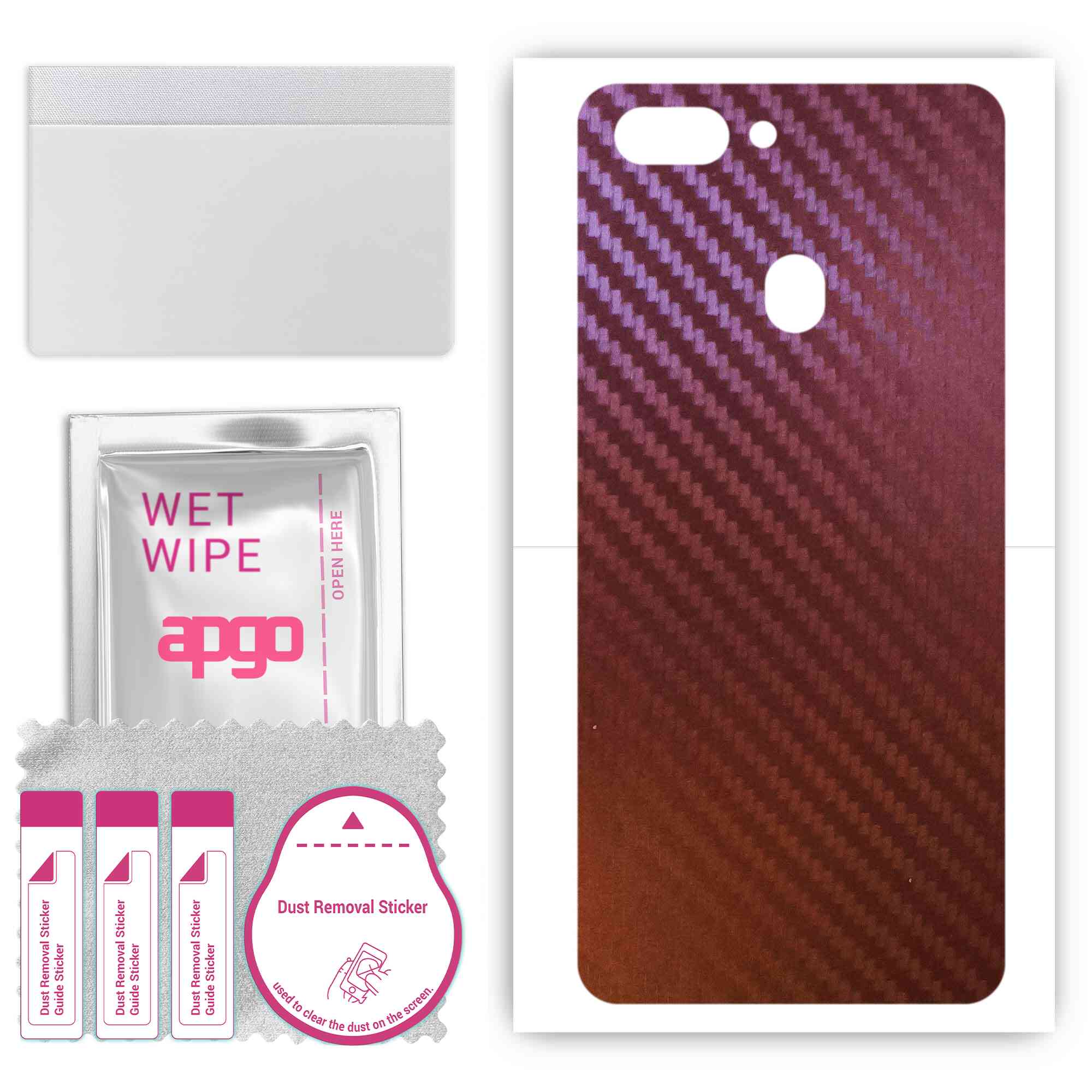 apgo skin sticker film foil vinyl for the BACK compatible with Realme 2 Pro, scratch-resistant, easy to install - Carbon Chameleon CAKA5
apgo skin sticker film foil vinyl for the BACK compatible with Realme 2 Pro, scratch-resistant, easy to install - Carbon Chameleon CAKA5