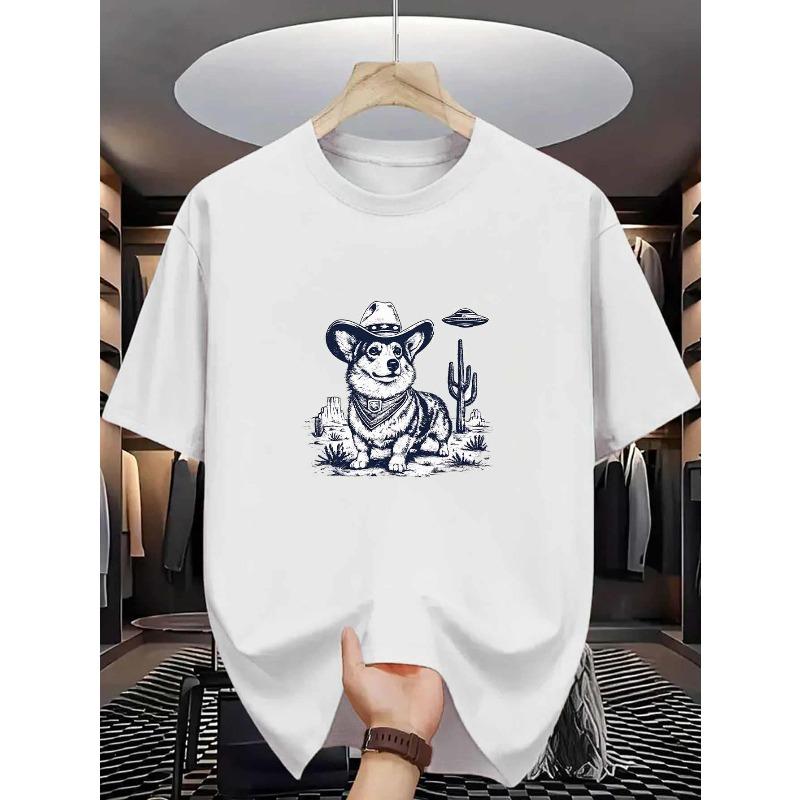 European sizes Cowboy Corgi Men s Cotton TShirt Alien Western Dog Print Pattern Pure Cotton Premium Print Durable Casual Fashion 4XL білий
European sizes Cowboy Corgi Men s Cotton TShirt Alien Western Dog Print Pattern Pure Cotton Premium Print Durable Casual Fashion 4XL білий