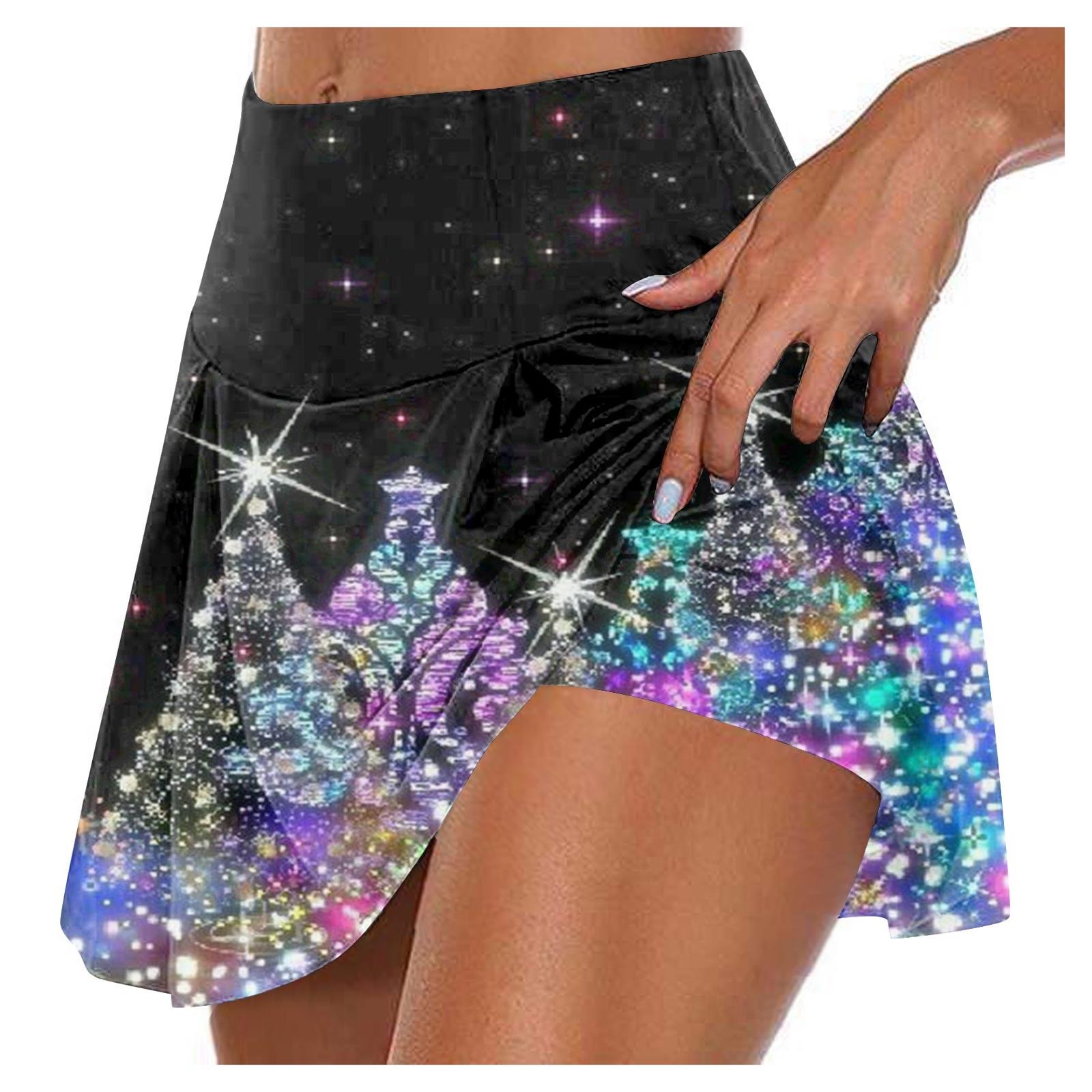 Женские спортивные эластичные плиссированные теннисные юбки с рождественским принтом, внутренние шорты для занятий йогой, эластичные спортивные шорты для гольфа S
Женские спортивные эластичные плиссированные теннисные юбки с рождественским принтом, внутренние шорты для занятий йогой, эластичные спортивные шорты для гольфа S