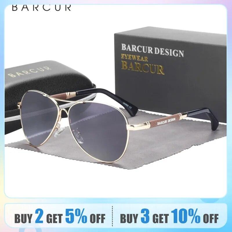 BARCUR Design Memery Frame Sunglasses Polarized For Men Sun Glasses Women Pilot Gradient Lens Eyewear Mirror Shades
BARCUR Design Memery Frame Sunglasses Polarized For Men Sun Glasses Women Pilot Gradient Lens Eyewear Mirror Shades