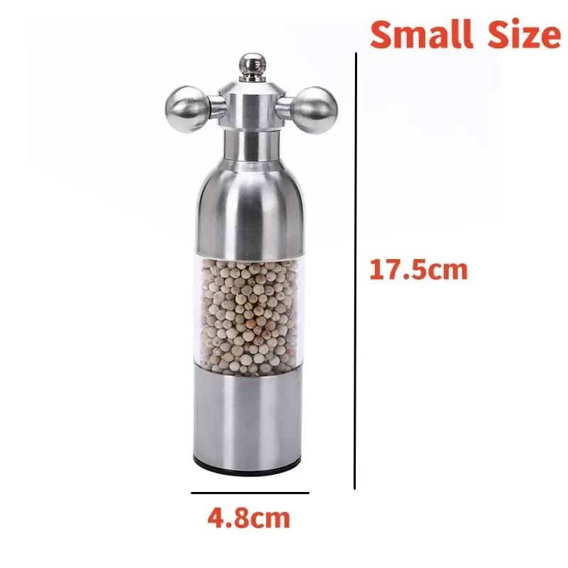 304 Stainless Steel Manual Pepper Grinder Faucet Shape Black Pepper Mill Seasoning Bottle Food Safe Ceramic Burr Salt Grinder
304 Stainless Steel Manual Pepper Grinder Faucet Shape Black Pepper Mill Seasoning Bottle Food Safe Ceramic Burr Salt Grinder
