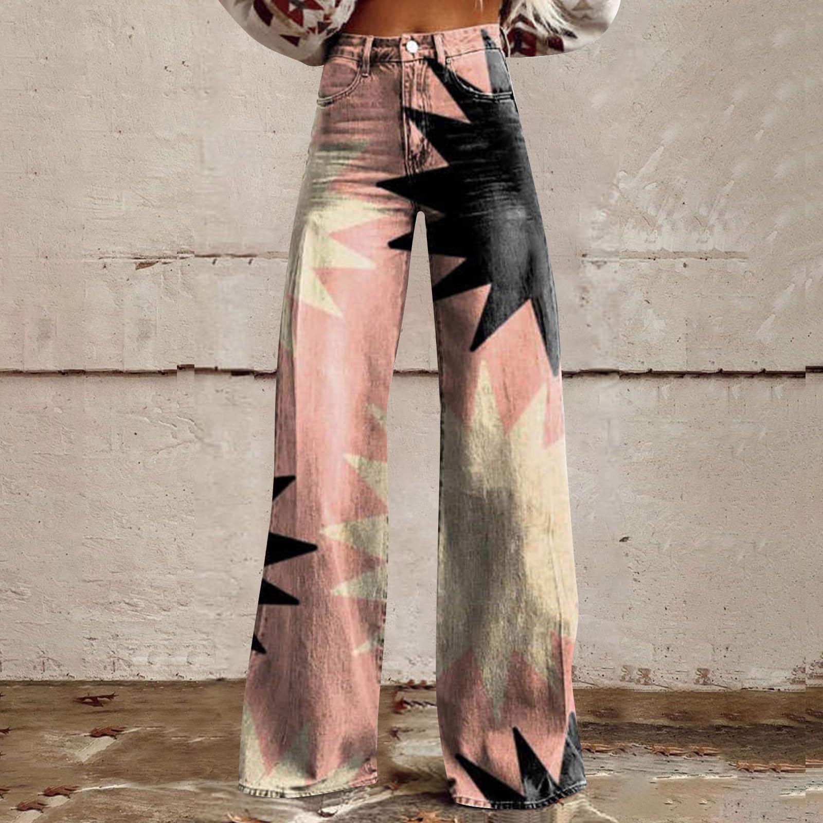 Wide Leg Flare Jeans For Women With Pockets Baggy Pants Vintage Floral Print High Waisted Loose Pant S розовый
Wide Leg Flare Jeans For Women With Pockets Baggy Pants Vintage Floral Print High Waisted Loose Pant S розовый