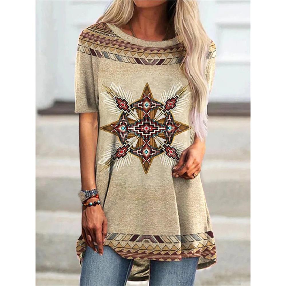 Футболка с 3D-принтом в западном ацтекском этническом стиле для женщин, уличная одежда, футболки с коротким рукавом, топы Y2K, женская туника, футболка, свободная одежда 4XL
Футболка с 3D-принтом в западном ацтекском этническом стиле для женщин, уличная одежда, футболки с коротким рукавом, топы Y2K, женская туника, футболка, свободная одежда 4XL