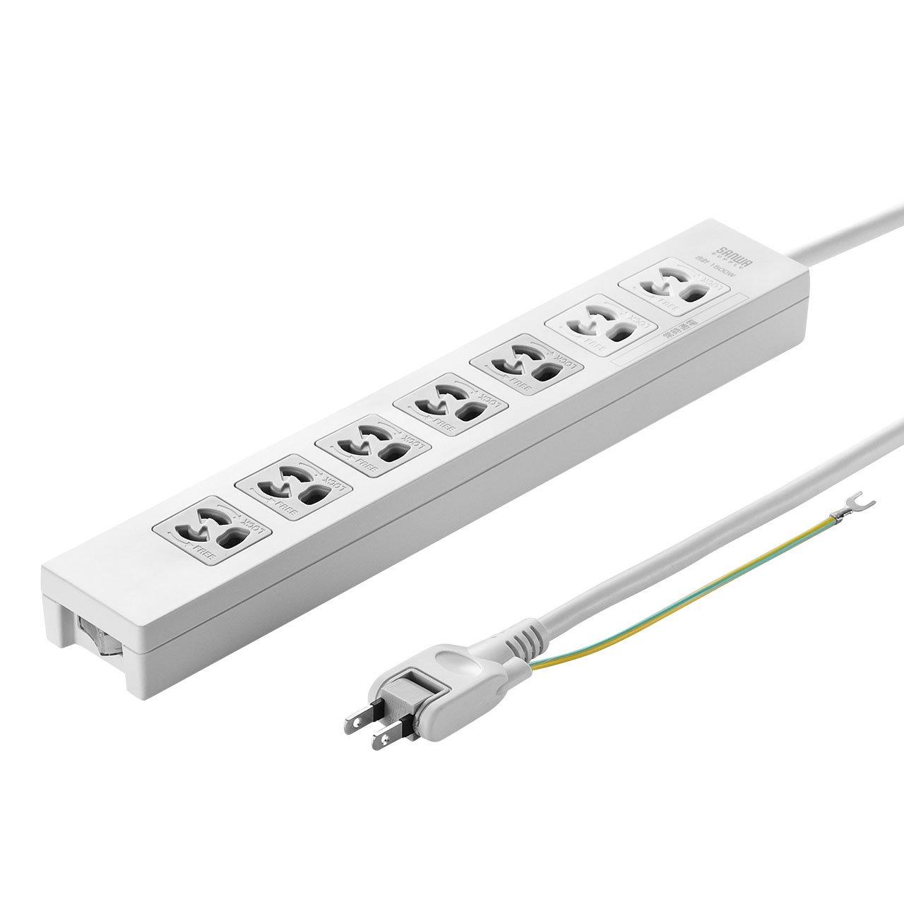 Sanwa Supply Power Strip, 7 Outlets (3-prong), 2m, Surge Protection, Master Switch (5 Outlets Linked), Magnetic, Anti-Disconnection Feature, TAP-F37-2
Sanwa Supply Power Strip, 7 Outlets (3-prong), 2m, Surge Protection, Master Switch (5 Outlets Linked), Magnetic, Anti-Disconnection Feature, TAP-F37-2