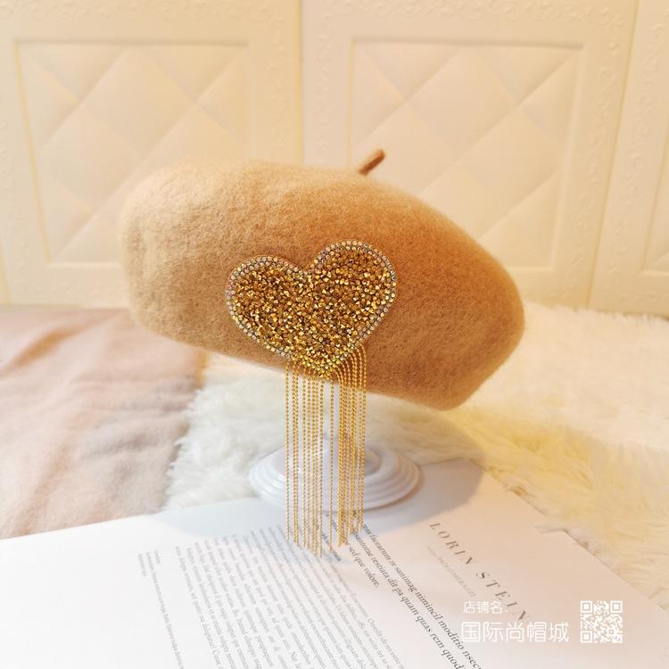 Осень и зима любовь шляпа с бахромой теплая шапка детская ретро шерстяная шляпа художника универсальная шляпа-берет average size
Осень и зима любовь шляпа с бахромой теплая шапка детская ретро шерстяная шляпа художника универсальная шляпа-берет average size