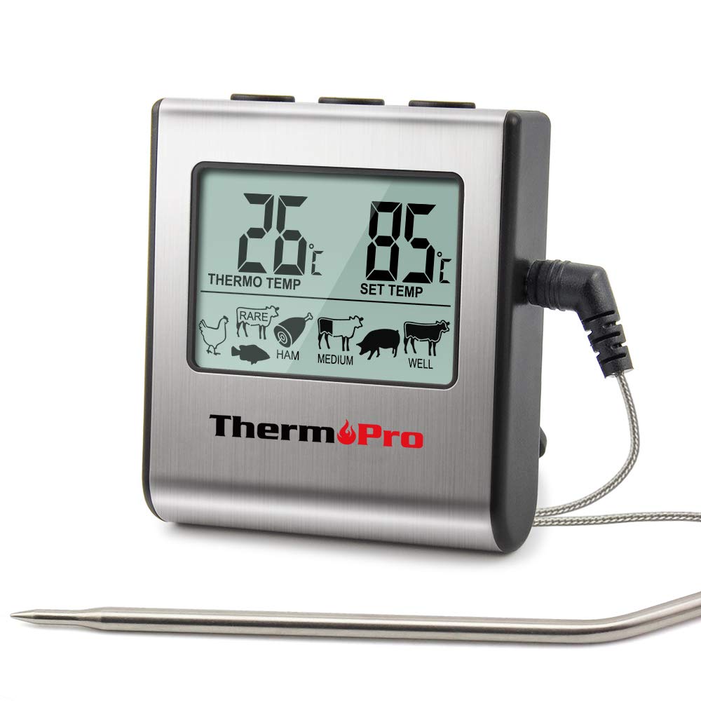 Цифровой термометр для духовки ThermoPro для приготовления пищи. Кухонный таймер и функция будильника TP16 для контроля температуры молока, кофе, мяса, жареного
Цифровой термометр для духовки ThermoPro для приготовления пищи. Кухонный таймер и функция будильника TP16 для контроля температуры молока, кофе, мяса, жареного