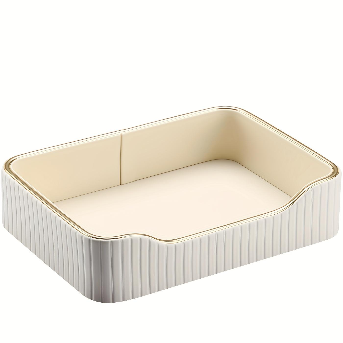 1PC Italian Light Luxury Small Tray, Concave Vertical Striped Leather Desktop Decorative Storage Tray слонова кістка
1PC Italian Light Luxury Small Tray, Concave Vertical Striped Leather Desktop Decorative Storage Tray слонова кістка