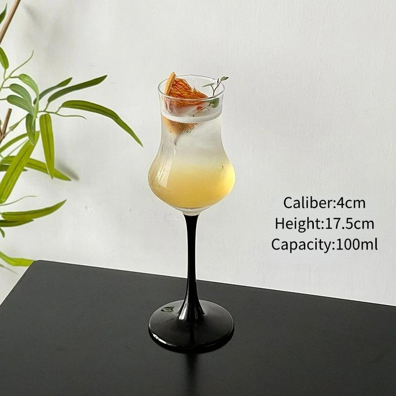 Creative Cocktail Glasses Cup,Professional Tasting Cup,Black-stemmed Glass Goblet,Waisted Beverage Tumbler,Drinkware Bar Tools 100ml
Creative Cocktail Glasses Cup,Professional Tasting Cup,Black-stemmed Glass Goblet,Waisted Beverage Tumbler,Drinkware Bar Tools 100ml