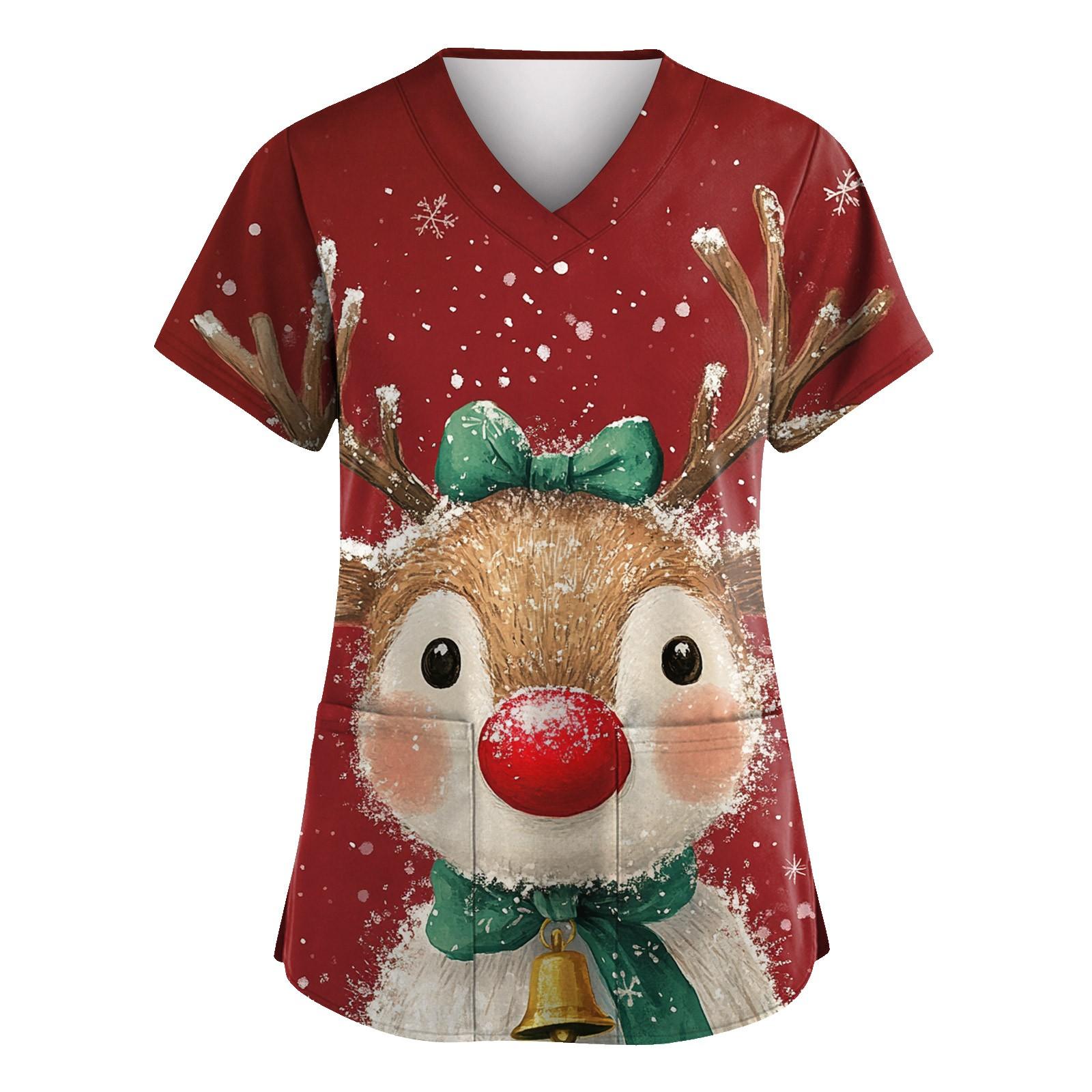 Женская мода с v-образным вырезом, короткими рукавами и карманами, топы с принтом XL
Женская мода с v-образным вырезом, короткими рукавами и карманами, топы с принтом XL