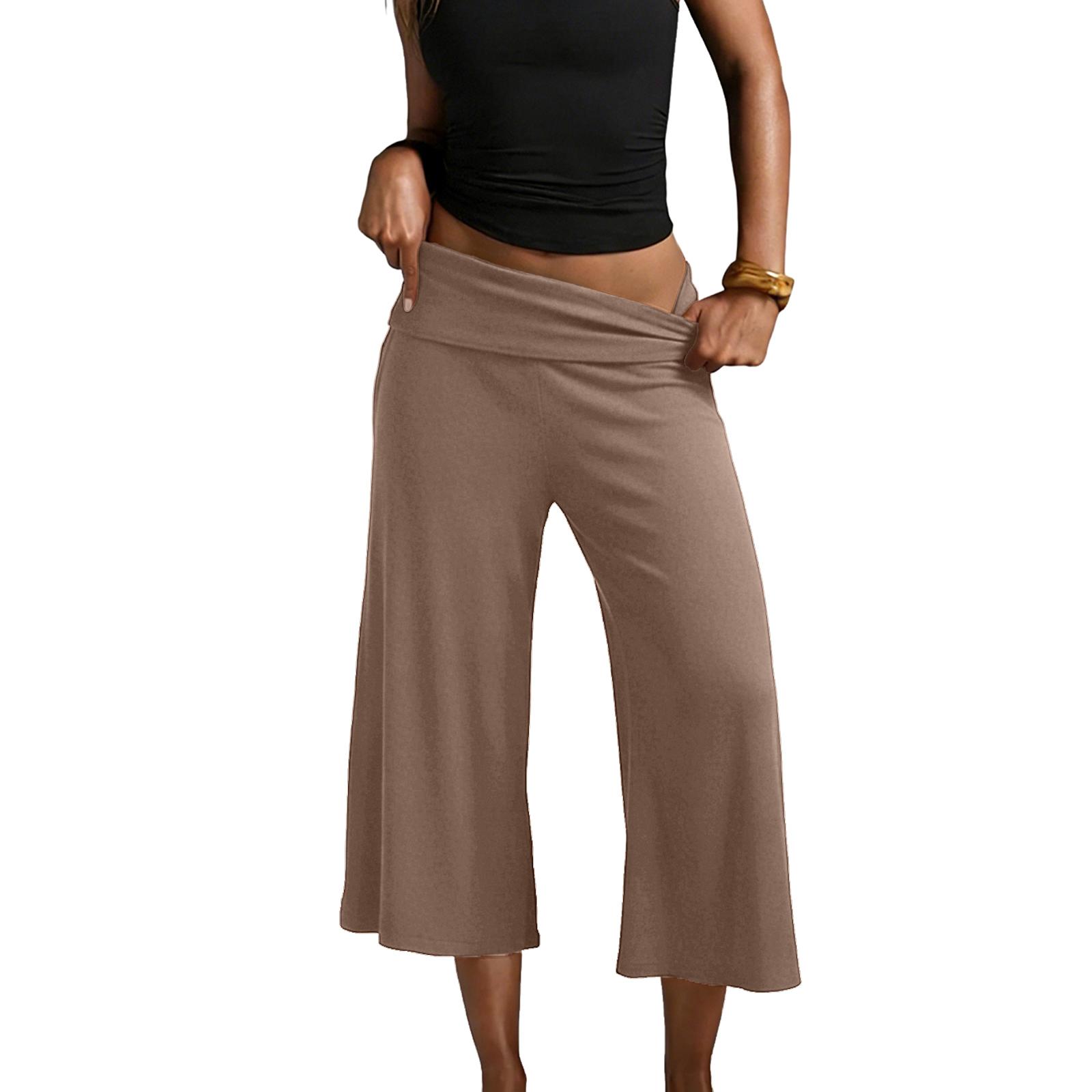 Women’s Wide Leg Cropped Pants with Fold Over Waistband Relaxed Fit Lightweight Stretchy Material for Daily Wear M кофейный
Women’s Wide Leg Cropped Pants with Fold Over Waistband Relaxed Fit Lightweight Stretchy Material for Daily Wear M кофейный