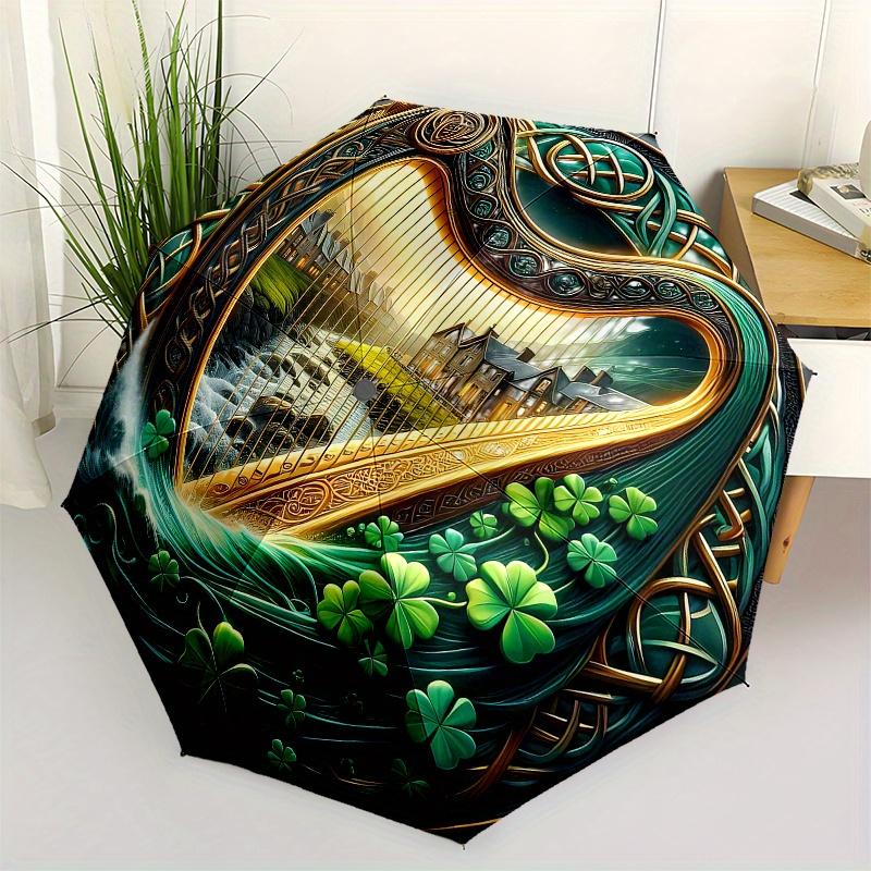 Irish Harp Celtic Knotwork Wall Art Print Umbrella, Cute Umbrella with Cute Design, Portable 3-Fold Compact Umbrella for Men & Women, Valentine s Day
Irish Harp Celtic Knotwork Wall Art Print Umbrella, Cute Umbrella with Cute Design, Portable 3-Fold Compact Umbrella for Men & Women, Valentine s Day
