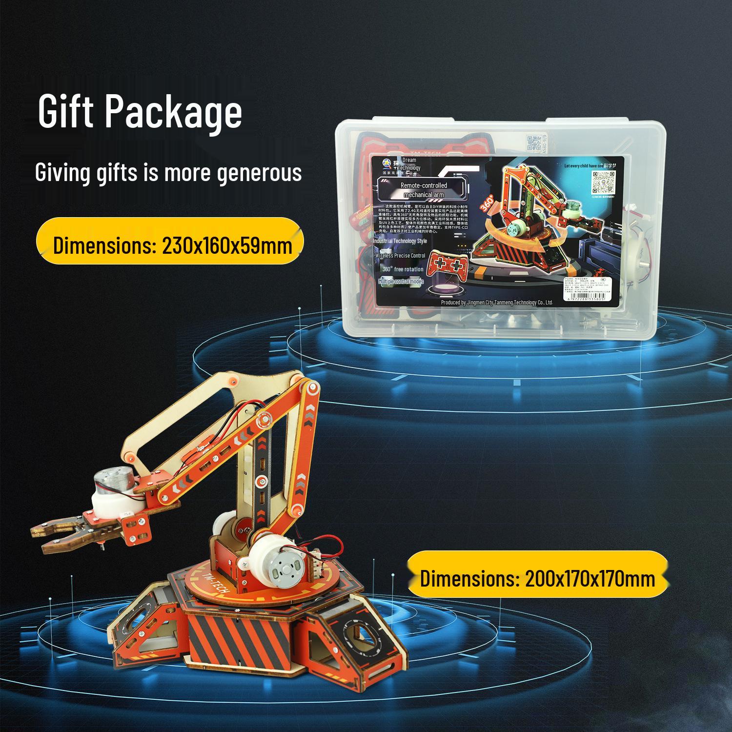 Remote Control DIY Mechanical Arm Kit for Kids
Remote Control DIY Mechanical Arm Kit for Kids