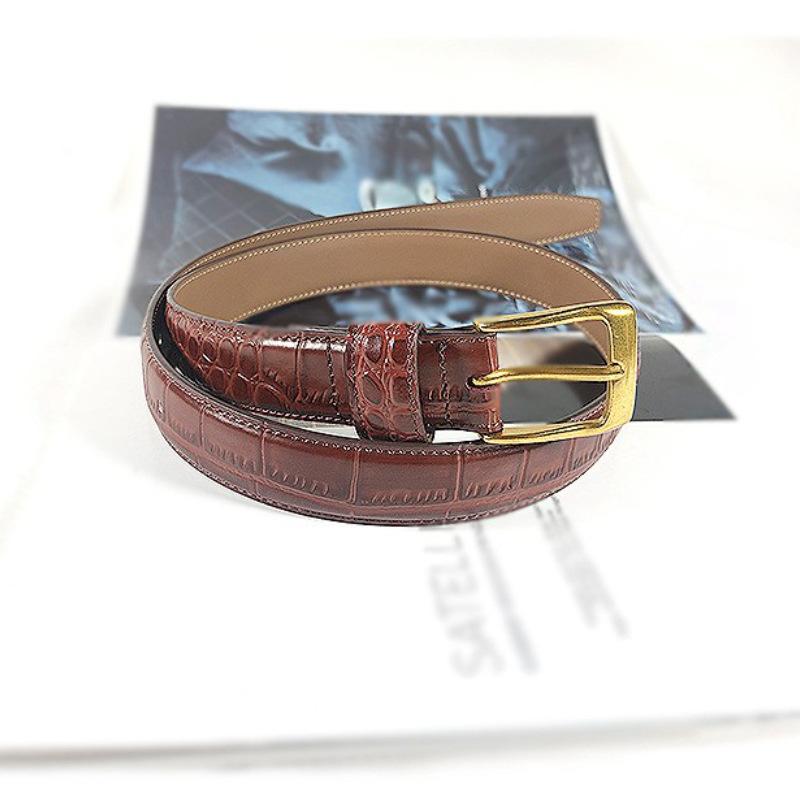 Простой женский ремень с узором крокодила, декоративный ремень для юбки и повседневных брюк 120cm
Простой женский ремень с узором крокодила, декоративный ремень для юбки и повседневных брюк 120cm