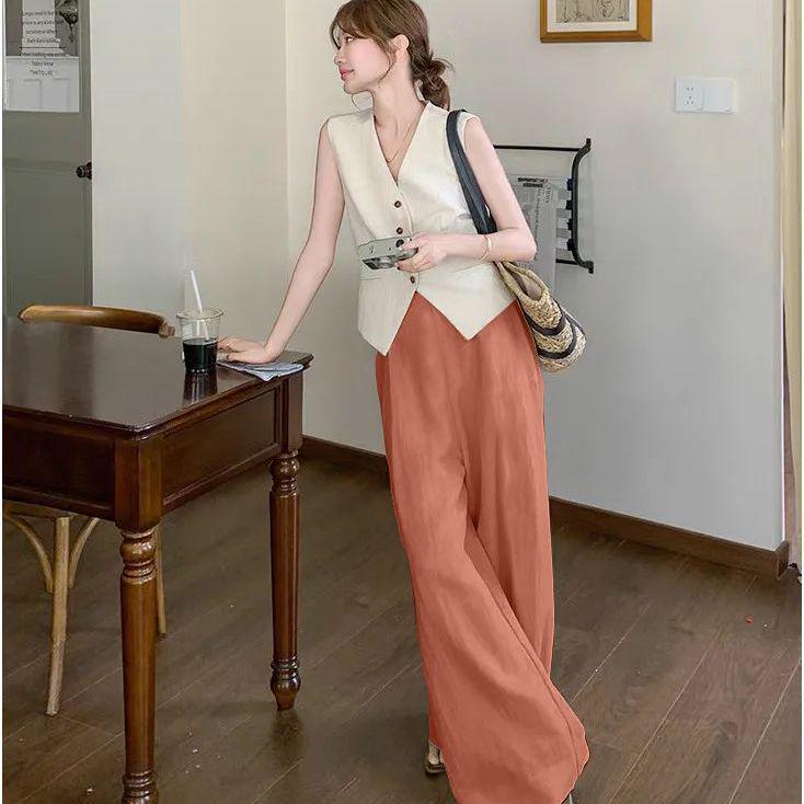 Women s Plus Size Wide Leg Cotton Linen Pants with Drawstring Elastic Waist for Spring/Summer XL (48-53 kg) оранжевый
Women s Plus Size Wide Leg Cotton Linen Pants with Drawstring Elastic Waist for Spring/Summer XL (48-53 kg) оранжевый