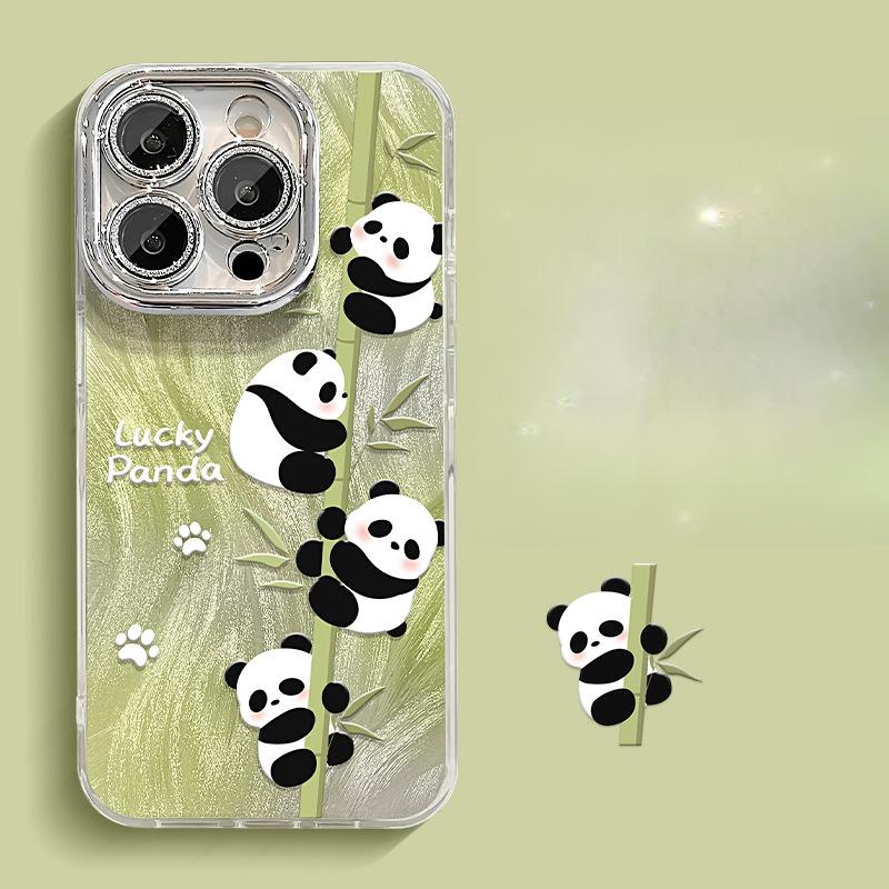 The Cute Green Bamboo Panda Is Suitable for Apple 16promax Phone Case 15, Tulle Lens Film 14, Stand 13 and Protective Case iPhone 16
The Cute Green Bamboo Panda Is Suitable for Apple 16promax Phone Case 15, Tulle Lens Film 14, Stand 13 and Protective Case iPhone 16