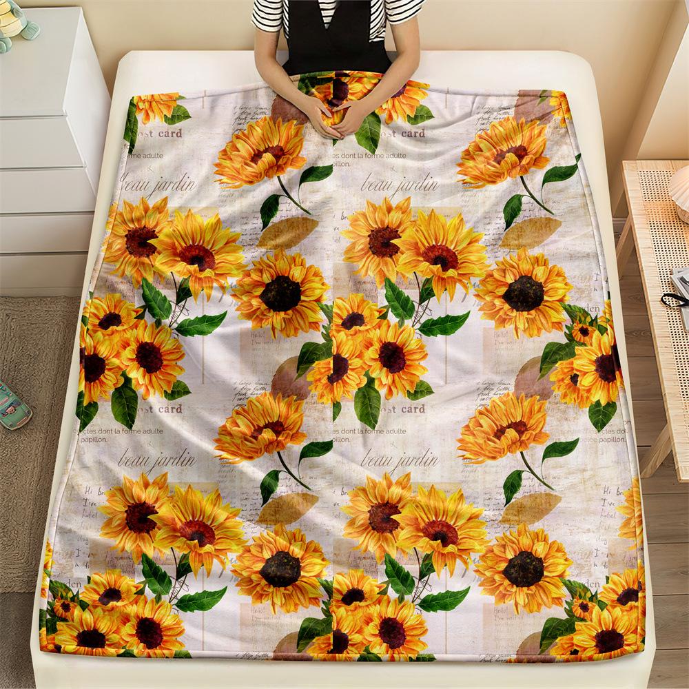 Creative Sunflower Theme digital-printed polyester Bedroom velvet flannel cover blanket Fleece soft sofa cover blankets for beds 75x90cm
Creative Sunflower Theme digital-printed polyester Bedroom velvet flannel cover blanket Fleece soft sofa cover blankets for beds 75x90cm