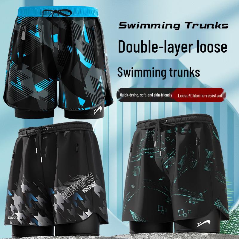 Guirenniao Men s Quick-Drying Anti-Embarrassment Breathable Swim Trunks - Five-Point Beach Shorts for Professional Swimming L
Guirenniao Men s Quick-Drying Anti-Embarrassment Breathable Swim Trunks - Five-Point Beach Shorts for Professional Swimming L