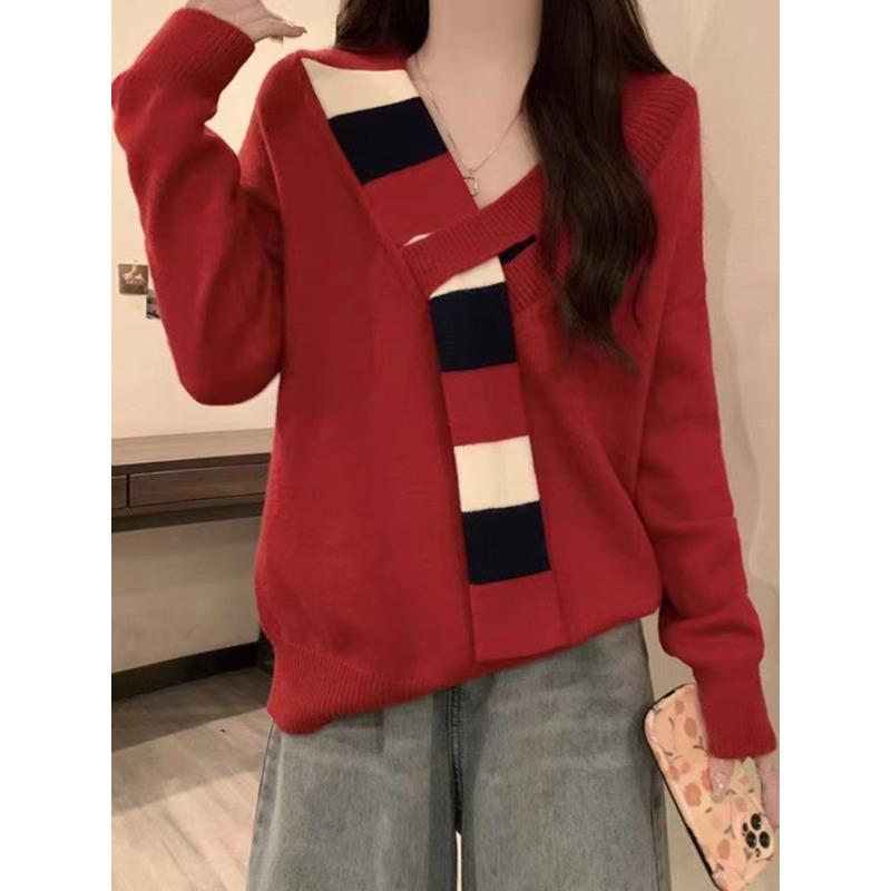 Ленивый шик свитер с воротником женский весенне-осенний новый пуловер облегающий вязаный свитер молочный топ One size красный
Ленивый шик свитер с воротником женский весенне-осенний новый пуловер облегающий вязаный свитер молочный топ One size красный