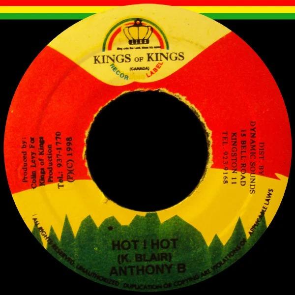 7inch Record ANTHONY B - Hot ! Hot NONE Kings of Kings 1998 Jamaica Reggae, Ska & Dub Used
7inch Record ANTHONY B - Hot ! Hot NONE Kings of Kings 1998 Jamaica Reggae, Ska & Dub Used
