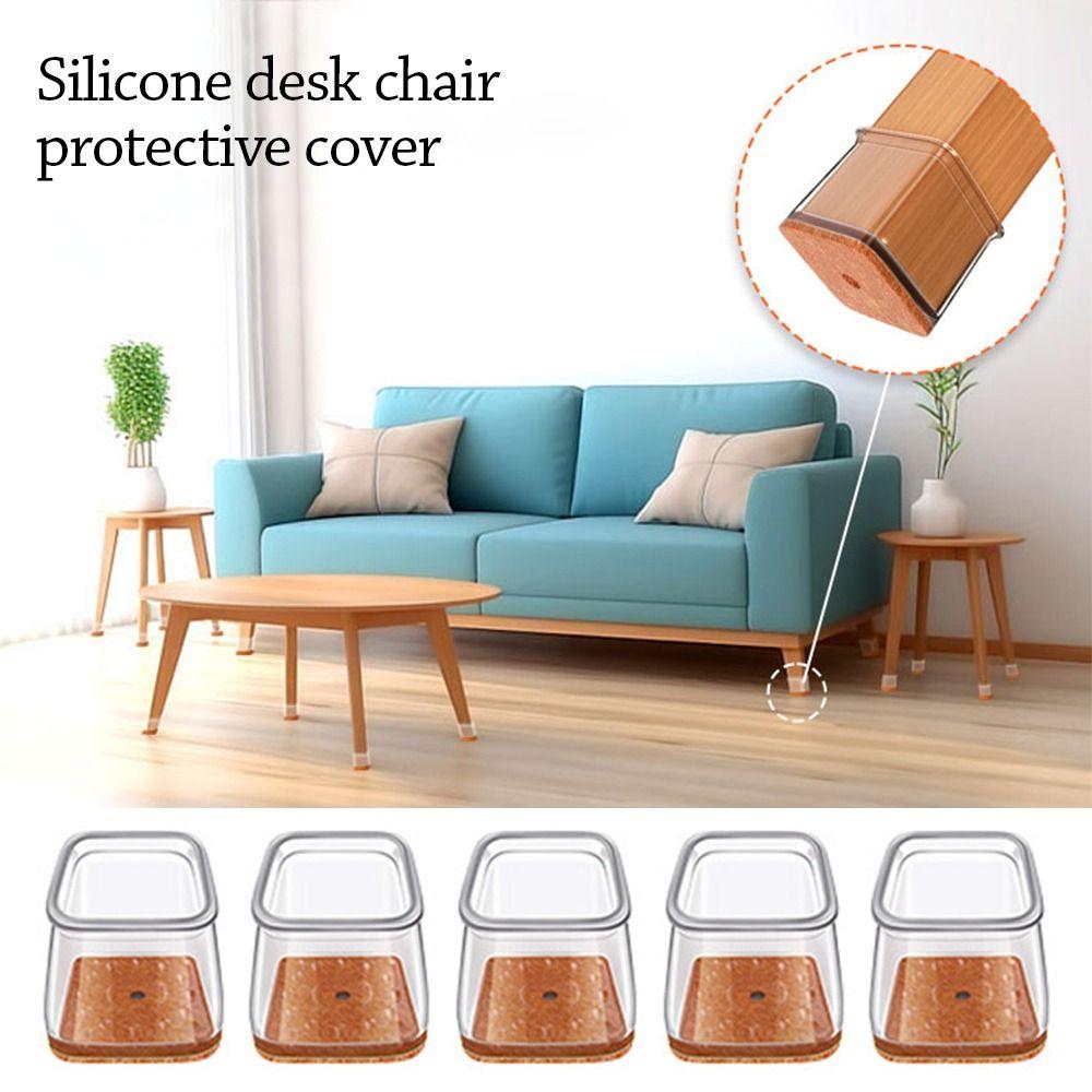 Thickened Chair Leg Felt Covers Silicone Furniture Pads New Floor Protector 38-55mm сірий колір
Thickened Chair Leg Felt Covers Silicone Furniture Pads New Floor Protector 38-55mm сірий колір