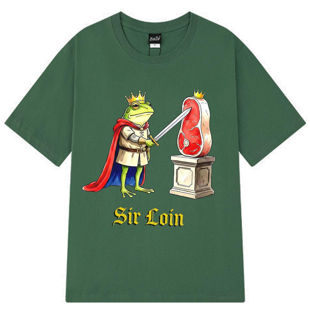 Sir Loin Knight Funny Frog Meme Shirt for Unisex Women Fashion Tshirts Summer Shortsleeved Cotton Loose Casual Hiphop Tshirts 4XL
Sir Loin Knight Funny Frog Meme Shirt for Unisex Women Fashion Tshirts Summer Shortsleeved Cotton Loose Casual Hiphop Tshirts 4XL