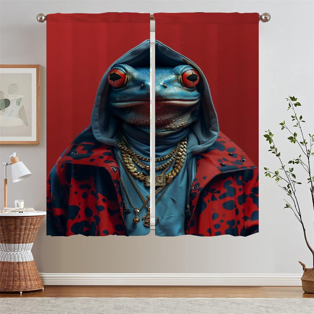 Skr Frog Frog Tulle in Kitchen Curtains for Living Room Modern Home Decoration Blackout Curtain Tiebacks Curls Tentacles Blinds W50xH70cmx2pcs-CL
Skr Frog Frog Tulle in Kitchen Curtains for Living Room Modern Home Decoration Blackout Curtain Tiebacks Curls Tentacles Blinds W50xH70cmx2pcs-CL