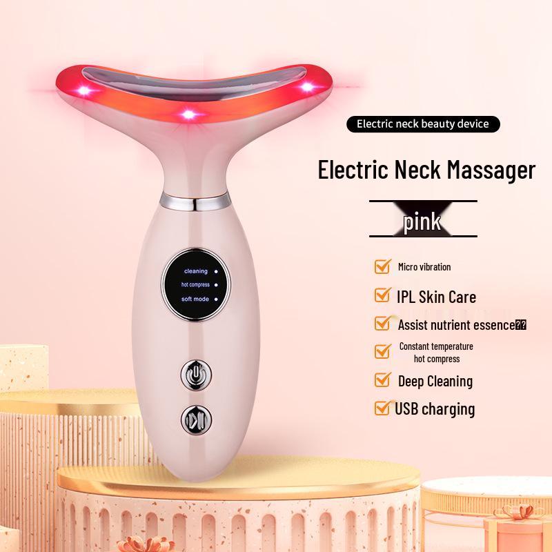 Neck and Face Ice Compress Beauty Massager with Vibration and Heat Therapy рожевий
Neck and Face Ice Compress Beauty Massager with Vibration and Heat Therapy рожевий