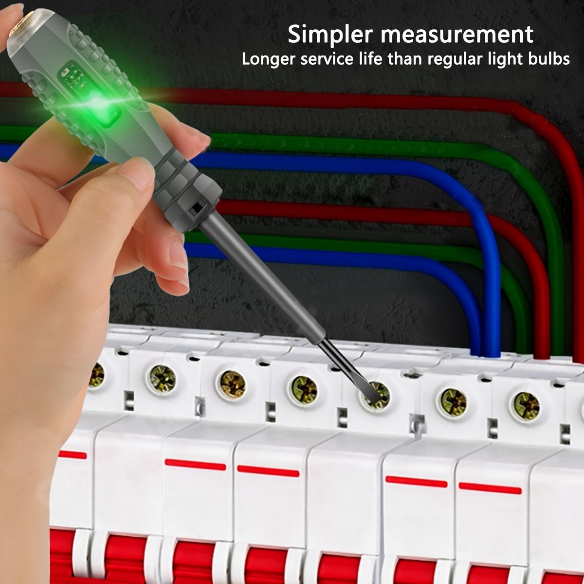 Multifunctional Electrician Test Screwdriver AC Non-contact Induction Test Pen Voltage Tester 70-600V Red Green Induction Lights
Multifunctional Electrician Test Screwdriver AC Non-contact Induction Test Pen Voltage Tester 70-600V Red Green Induction Lights