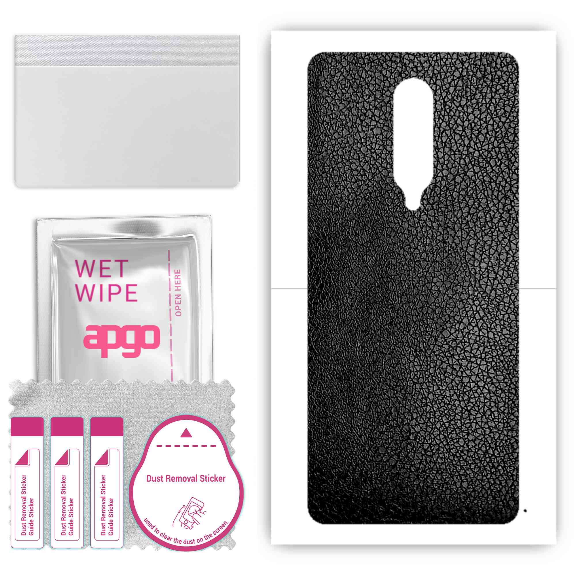 apgo Protective Skin Sticker for the back compatible with OnePlus 8, Wrap Film, Foil, Vinyl - Pattern Black Leather
apgo Protective Skin Sticker for the back compatible with OnePlus 8, Wrap Film, Foil, Vinyl - Pattern Black Leather