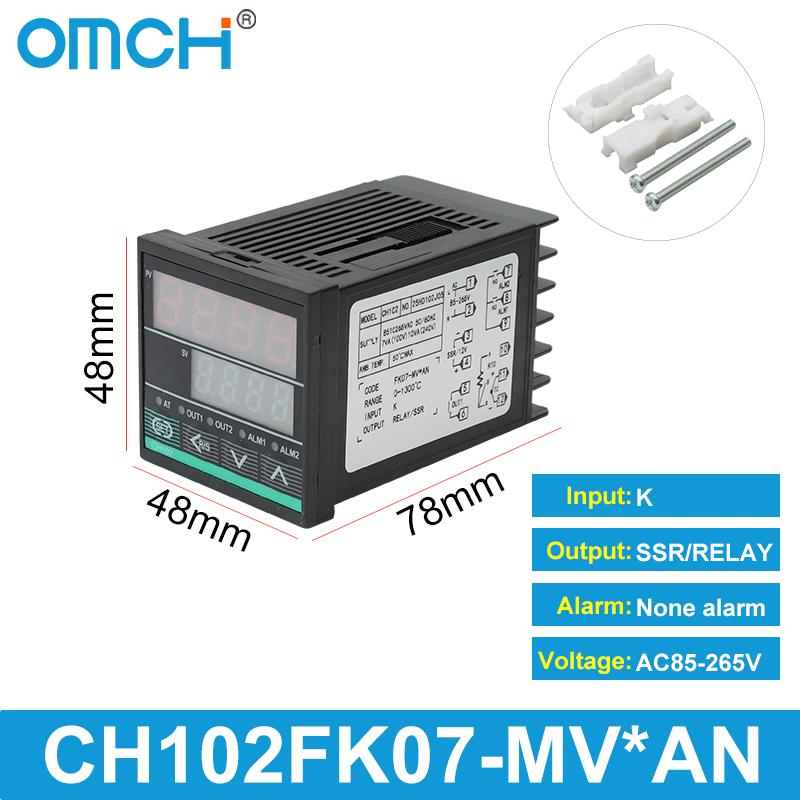 OMCH CH102 CH-B Series CH402 CH502 CH702 CH902 Digital PID Temperature Controller 0-1300℃ SSR/Relay Dual Output K-type Input CH102
OMCH CH102 CH-B Series CH402 CH502 CH702 CH902 Digital PID Temperature Controller 0-1300℃ SSR/Relay Dual Output K-type Input CH102