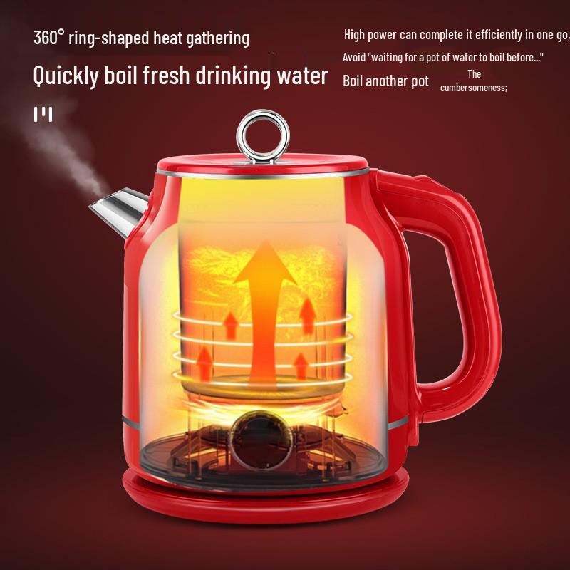 Vintage Style Red Electric Kettle: Portable, Double-Layer, Anti-Scald, Large Capacity, Constant Temperature Cream White
Vintage Style Red Electric Kettle: Portable, Double-Layer, Anti-Scald, Large Capacity, Constant Temperature Cream White
