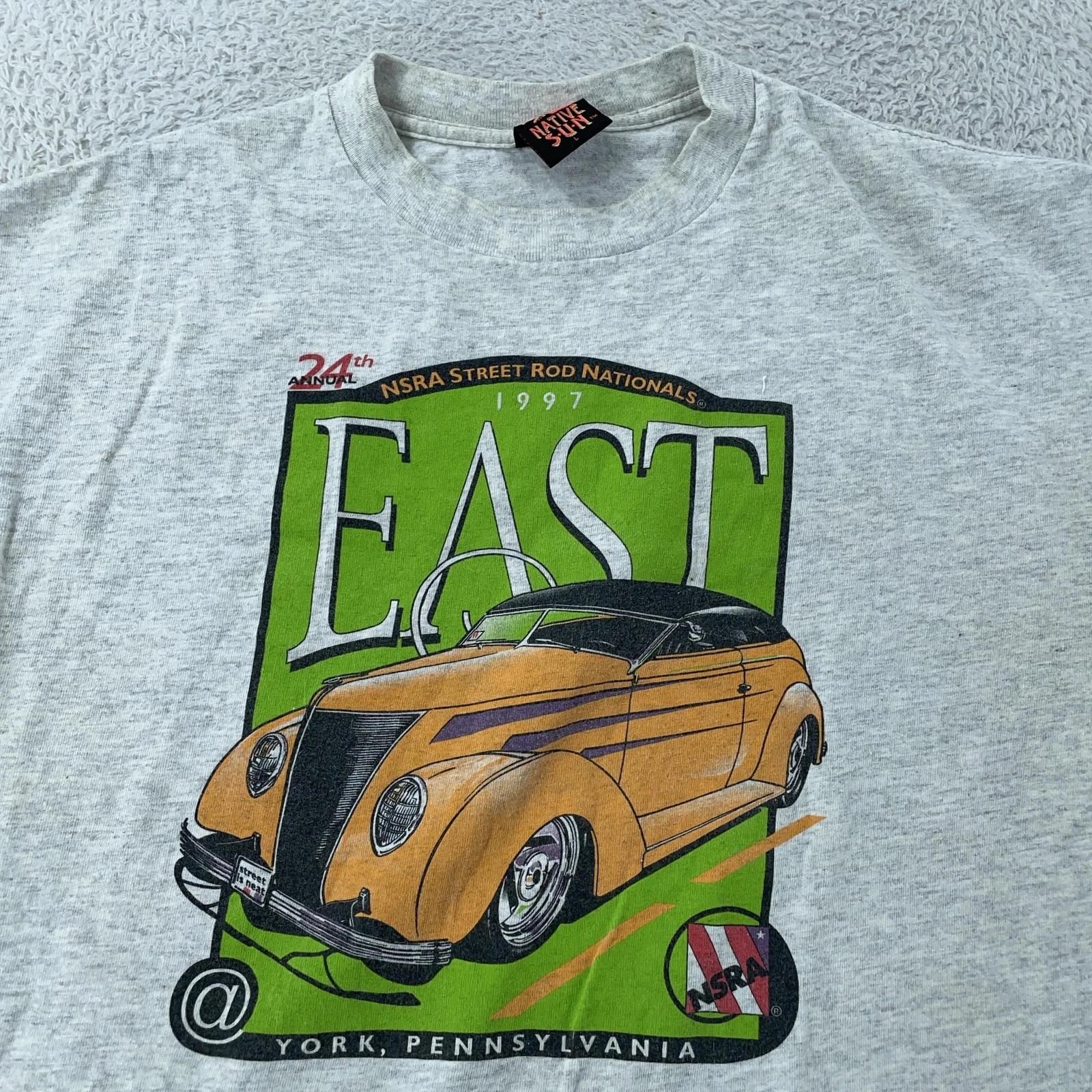 Vintage 1997 NSRA Street Rod Nationals Shirt Mens M/L 90s Hot York Pennsylvania 3XL
Vintage 1997 NSRA Street Rod Nationals Shirt Mens M/L 90s Hot York Pennsylvania 3XL