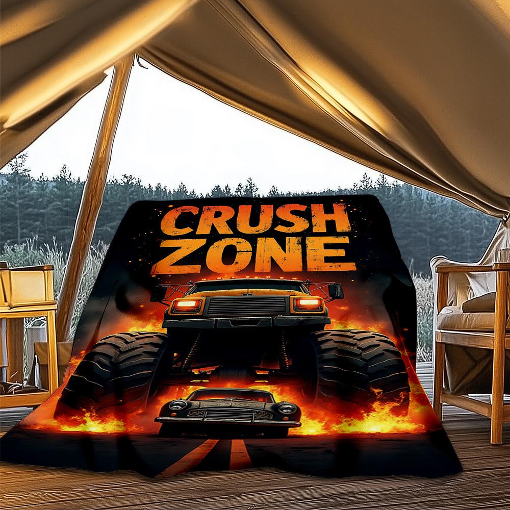 1pc Crush Zone Truck Outdoor Blanket - Lightweight Flannel Throw For Travel, Camping, Livingroom, Couch, Chair yy251114224 75x90cm
1pc Crush Zone Truck Outdoor Blanket - Lightweight Flannel Throw For Travel, Camping, Livingroom, Couch, Chair yy251114224 75x90cm