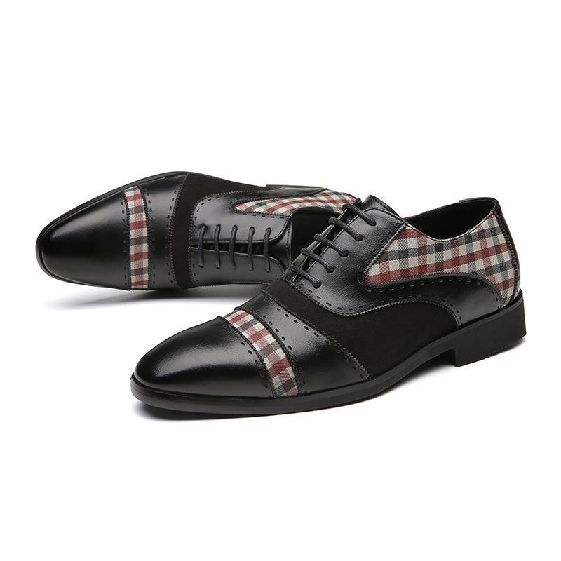 2025 new leather shoes men s block color matching flower youth British business dress large size groom best man shoes 38 чорний
2025 new leather shoes men s block color matching flower youth British business dress large size groom best man shoes 38 чорний