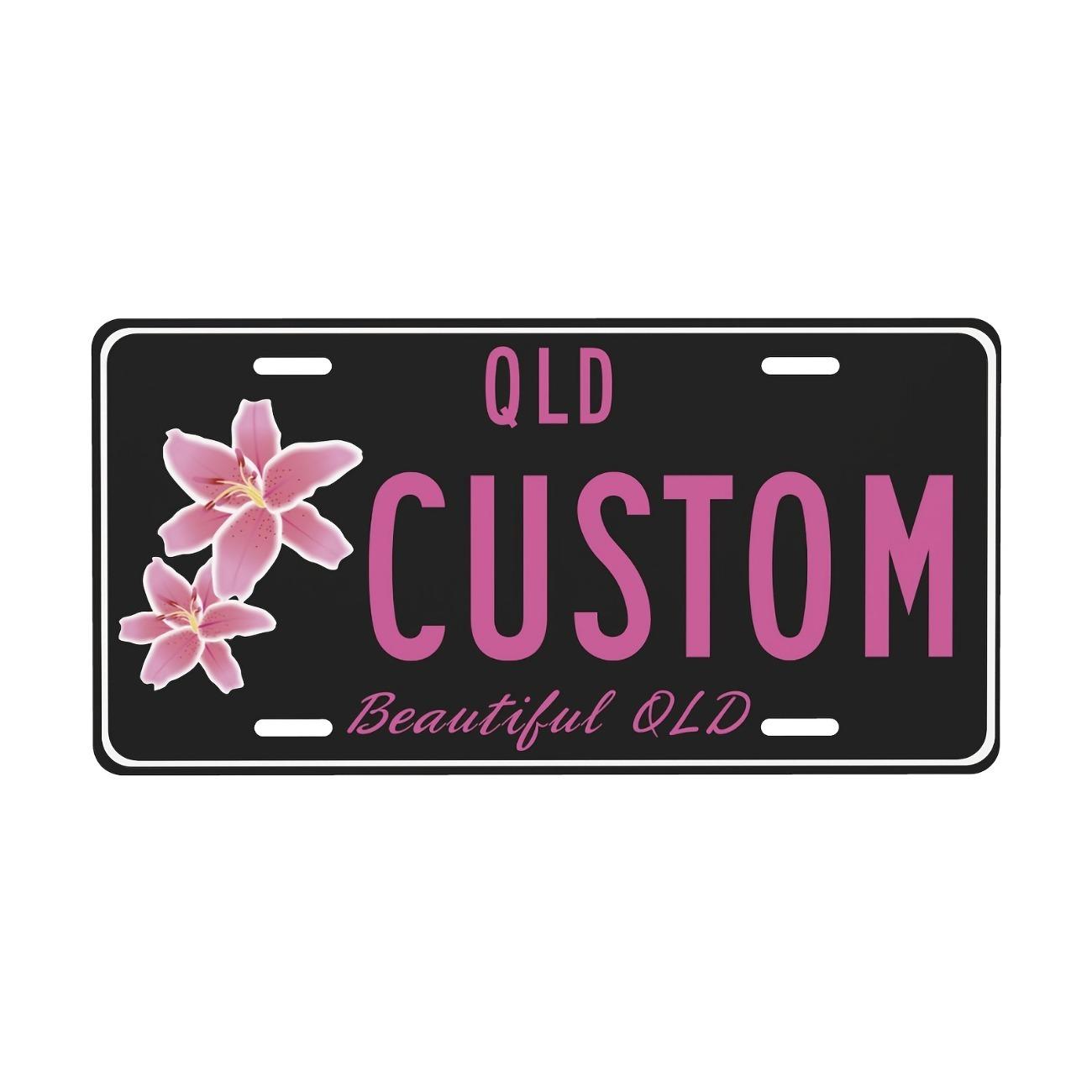 Custom Australian Queensland Floral Aluminum License Plate Sign Garage Wall Decor Personalized білий
Custom Australian Queensland Floral Aluminum License Plate Sign Garage Wall Decor Personalized білий