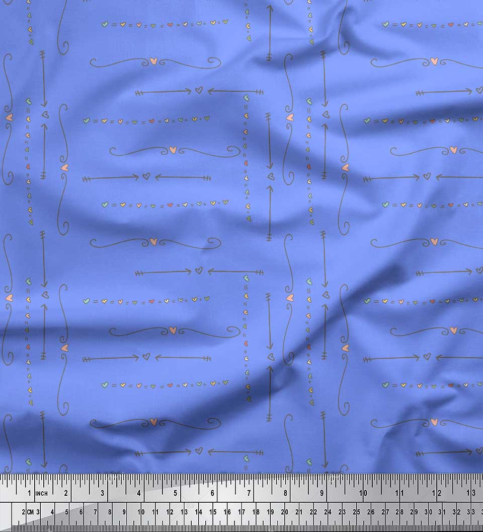 Тканина Soimoi Blue Japan Crepe Satin Heart & Arrow Tribal Print Тканина на метр 42 дюйма 42 Inch Wide - Poly Georgette синій
Тканина Soimoi Blue Japan Crepe Satin Heart & Arrow Tribal Print Тканина на метр 42 дюйма 42 Inch Wide - Poly Georgette синій