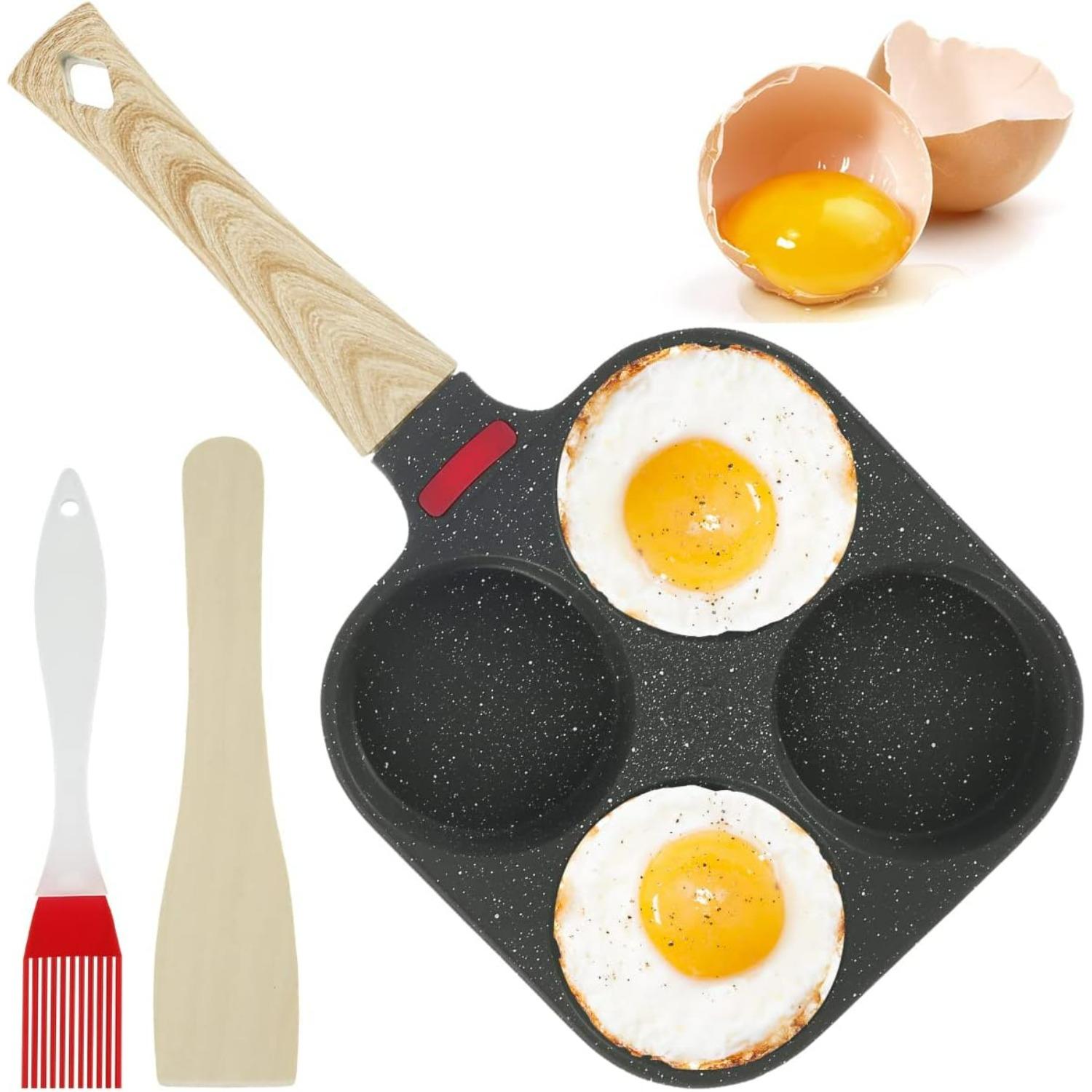 Non-Stick 4-Hole Pancake Frying Pan - Easy to Clean,Multi-Purpose Egg Skillet for Breakfast,Crepes & More - Suitable for Gas & Induction Hob X
Non-Stick 4-Hole Pancake Frying Pan - Easy to Clean,Multi-Purpose Egg Skillet for Breakfast,Crepes & More - Suitable for Gas & Induction Hob X