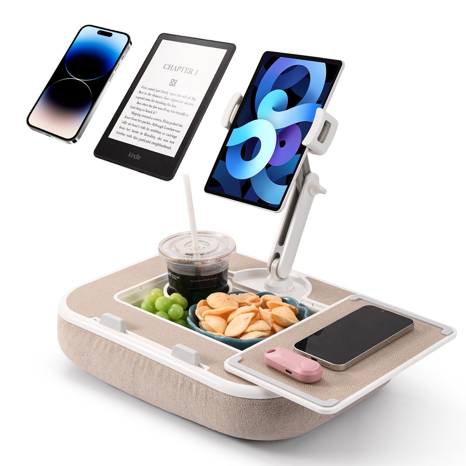 Eary Tablet Stand Pillow 360°Rotate iPad Phone Holder kindle Clip for Bed Couch Soft Plush Fabric Snack Bowl Fits for 4.7-13 In бежевый
Eary Tablet Stand Pillow 360°Rotate iPad Phone Holder kindle Clip for Bed Couch Soft Plush Fabric Snack Bowl Fits for 4.7-13 In бежевый