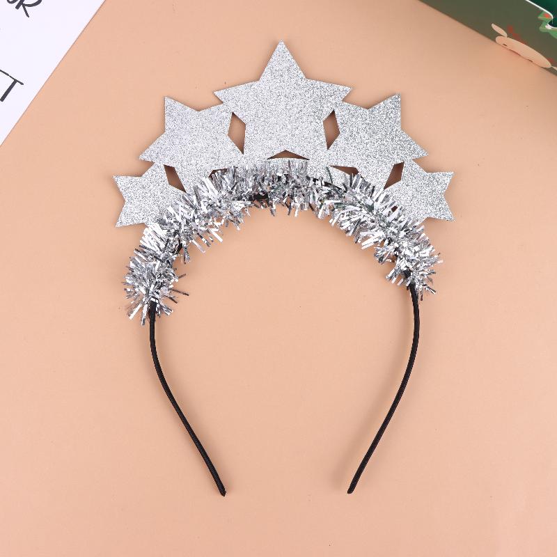 Christmas New Year Party Headband Glitter Star Hair Hoop Hair Accessories Carnival Tinsel Hair Bands Decoration срібний
Christmas New Year Party Headband Glitter Star Hair Hoop Hair Accessories Carnival Tinsel Hair Bands Decoration срібний