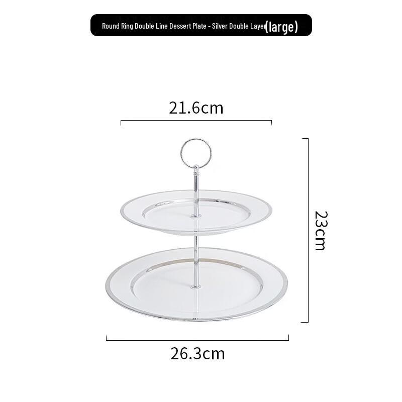 Ceramic Two-Tier Fruit & Snack Plate
Ceramic Two-Tier Fruit & Snack Plate