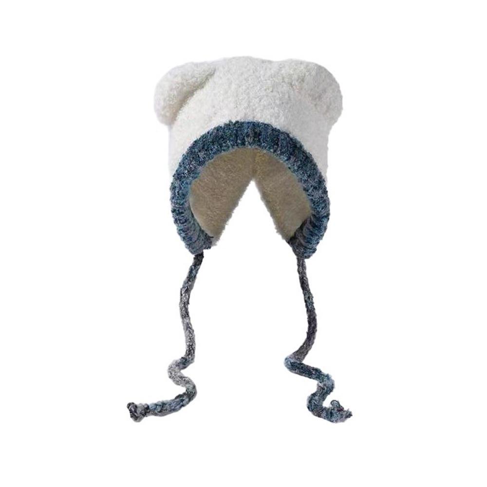 Cute Bear Ear Knitted Woolen Hat Windproof Keep Warm Ear Protection Cap Thickened Winter Bomber Cap Outdoor білий
Cute Bear Ear Knitted Woolen Hat Windproof Keep Warm Ear Protection Cap Thickened Winter Bomber Cap Outdoor білий