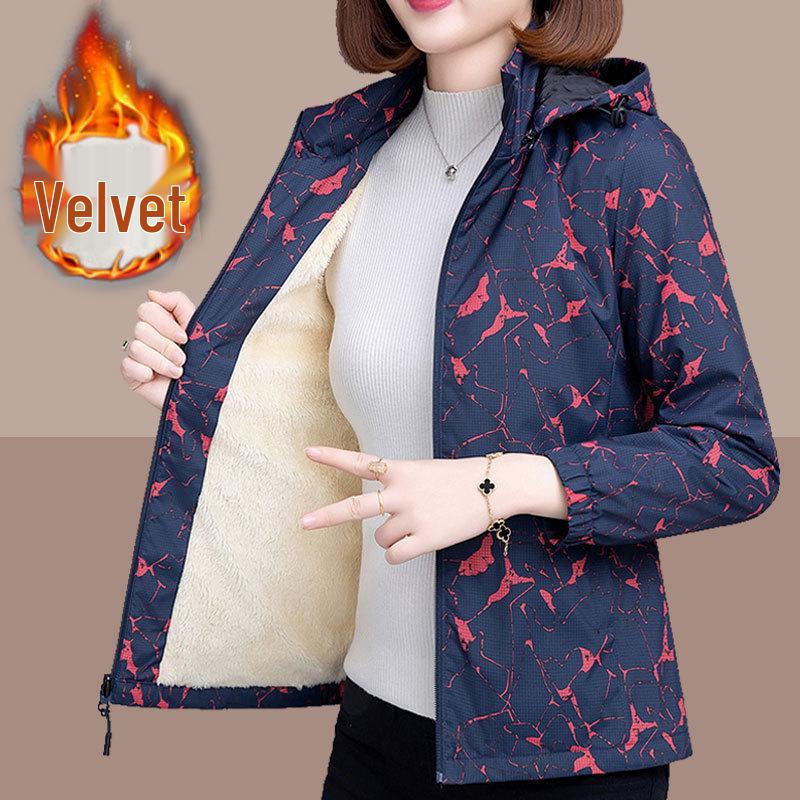 Women s Plus Size Hooded Winter Fleece-Lined Jacket for Middle-Aged & Elderly Medium темно-синього кольору
Women s Plus Size Hooded Winter Fleece-Lined Jacket for Middle-Aged & Elderly Medium темно-синього кольору