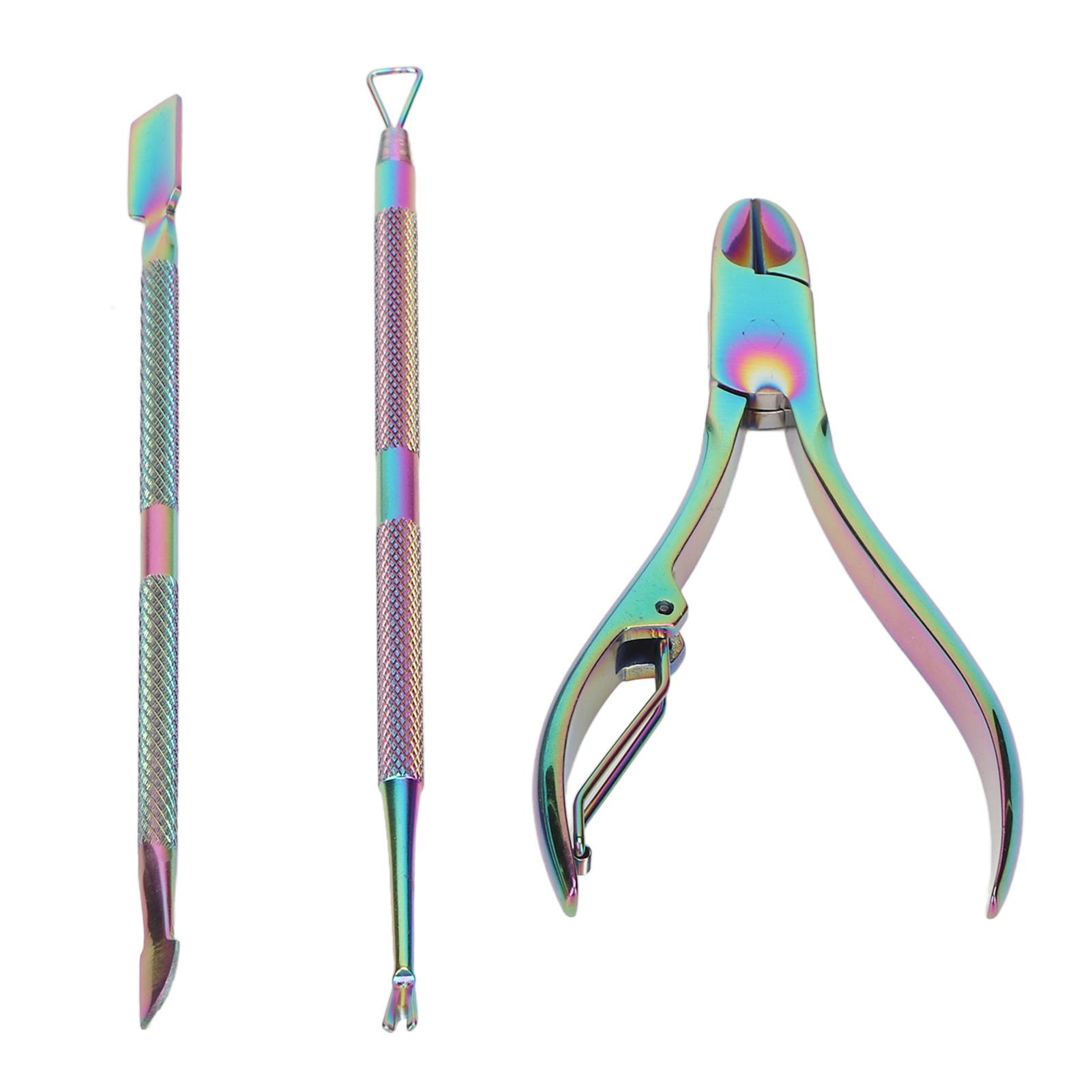 3pcs Cuticle Trimmer Set Stainless Steel Professional Nail Care Cuticle Pusher Scraper Set for Fingernails Toenails
3pcs Cuticle Trimmer Set Stainless Steel Professional Nail Care Cuticle Pusher Scraper Set for Fingernails Toenails