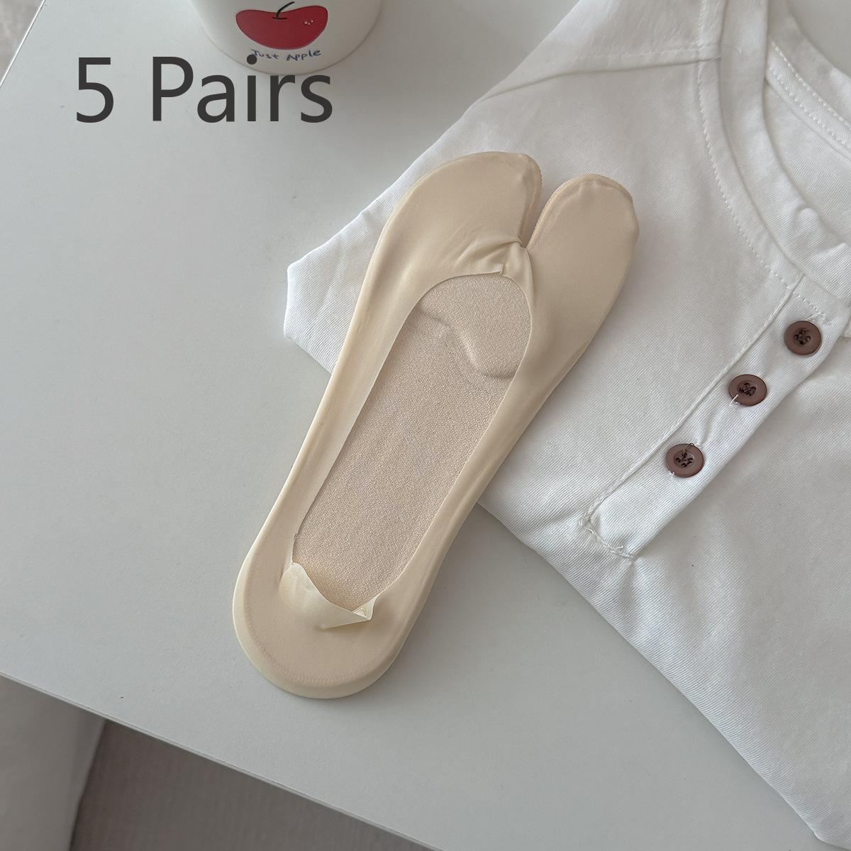 5 Pairs of Summer Women s Lightweight Boat Socks, Pure Cotton with Padding, Split Toes, Breathable, Invisible, Anti-slip Two-toe Socks 5 pairs тілесний
5 Pairs of Summer Women s Lightweight Boat Socks, Pure Cotton with Padding, Split Toes, Breathable, Invisible, Anti-slip Two-toe Socks 5 pairs тілесний