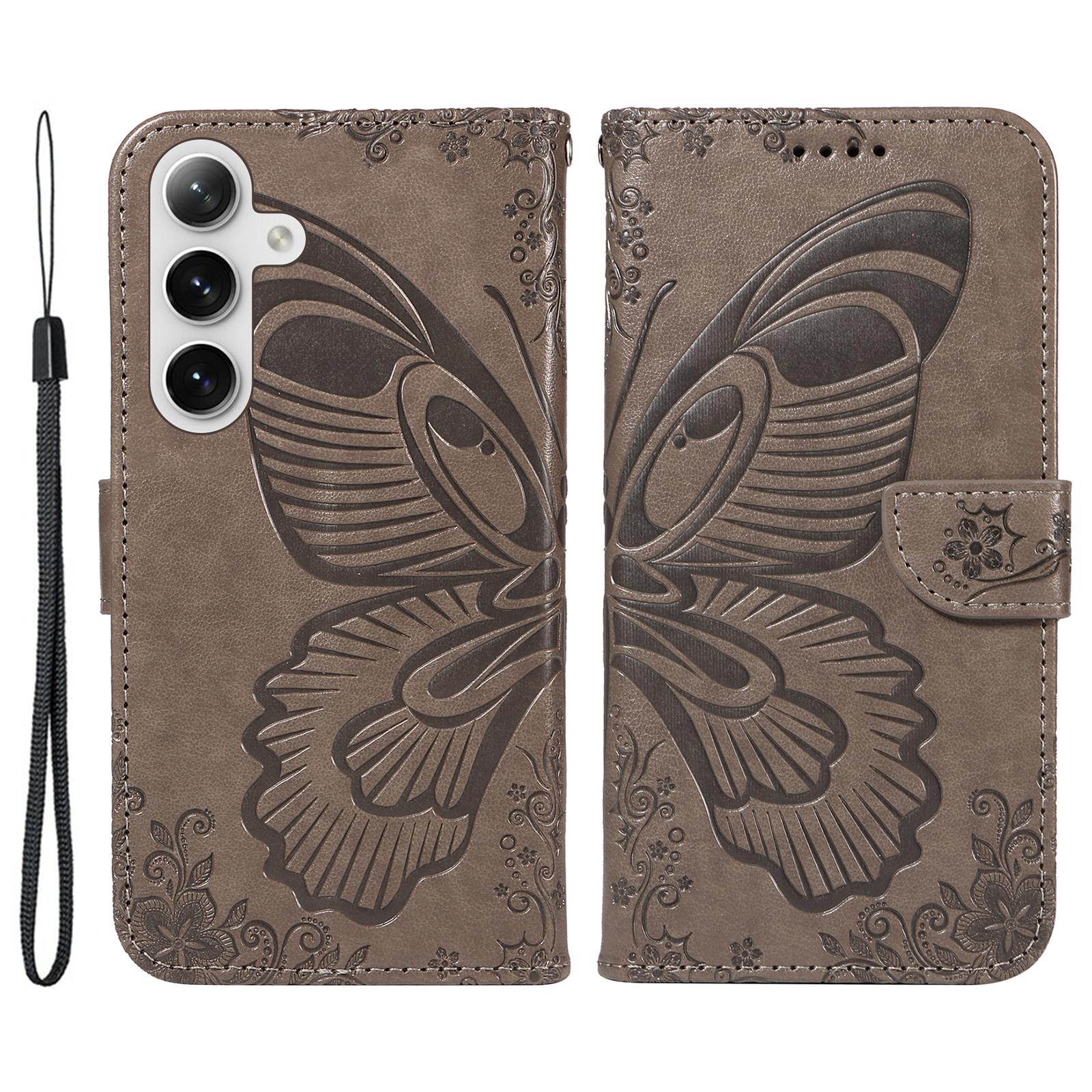 For Samsung Galaxy S25+/S24+ Case Flip Wallet Butterfly Pattern PU Leather Phone Cover Grey
For Samsung Galaxy S25+/S24+ Case Flip Wallet Butterfly Pattern PU Leather Phone Cover Grey