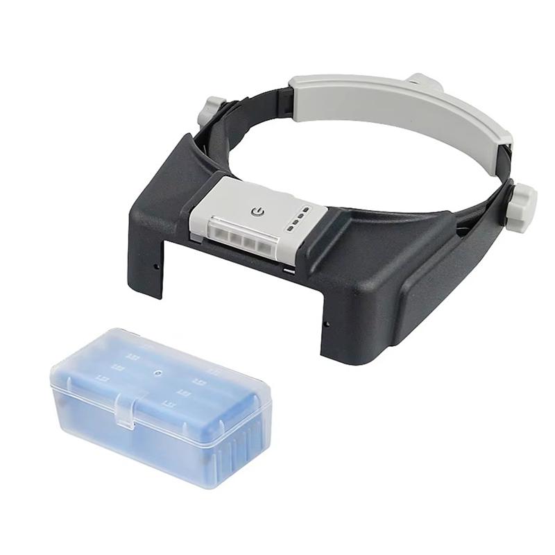 Head-Mount Magnifier Glasses With 4 LED Light Hands Free Magnifier 1.5X 2X 2.5X 3.5X Loupe Lluminated Magnifier
Head-Mount Magnifier Glasses With 4 LED Light Hands Free Magnifier 1.5X 2X 2.5X 3.5X Loupe Lluminated Magnifier