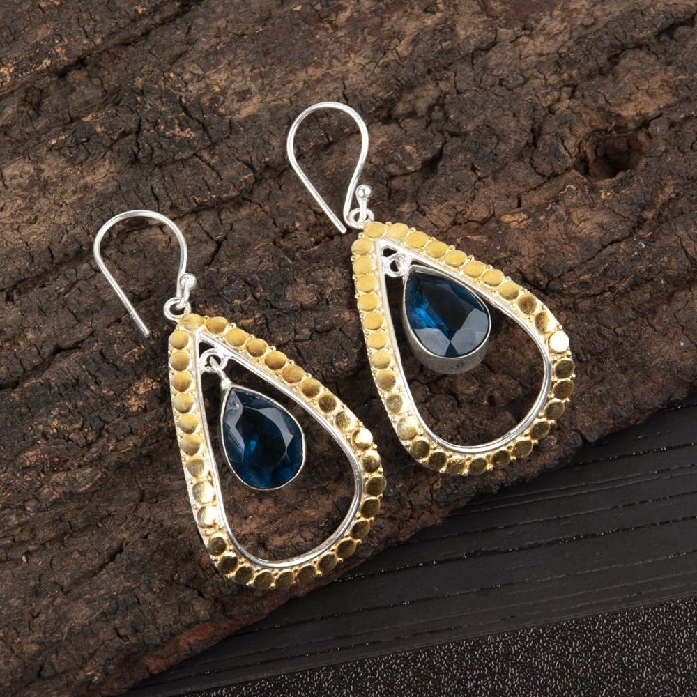 London Blue Topaz Gemstone Jewelry, 925 Solid Sterling Silver Earrings, Handmade Glamorous Silver Earrings For Gift 2.27 Inches синій
London Blue Topaz Gemstone Jewelry, 925 Solid Sterling Silver Earrings, Handmade Glamorous Silver Earrings For Gift 2.27 Inches синій